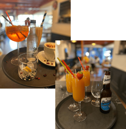 A selection of some of the cocktails available from our bar